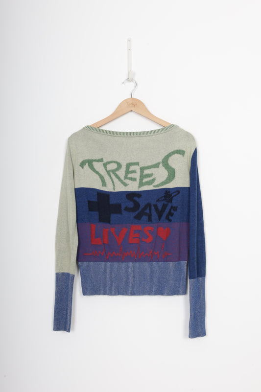 Vivienne Westwood Red Label Womens Blue Jumper Size M