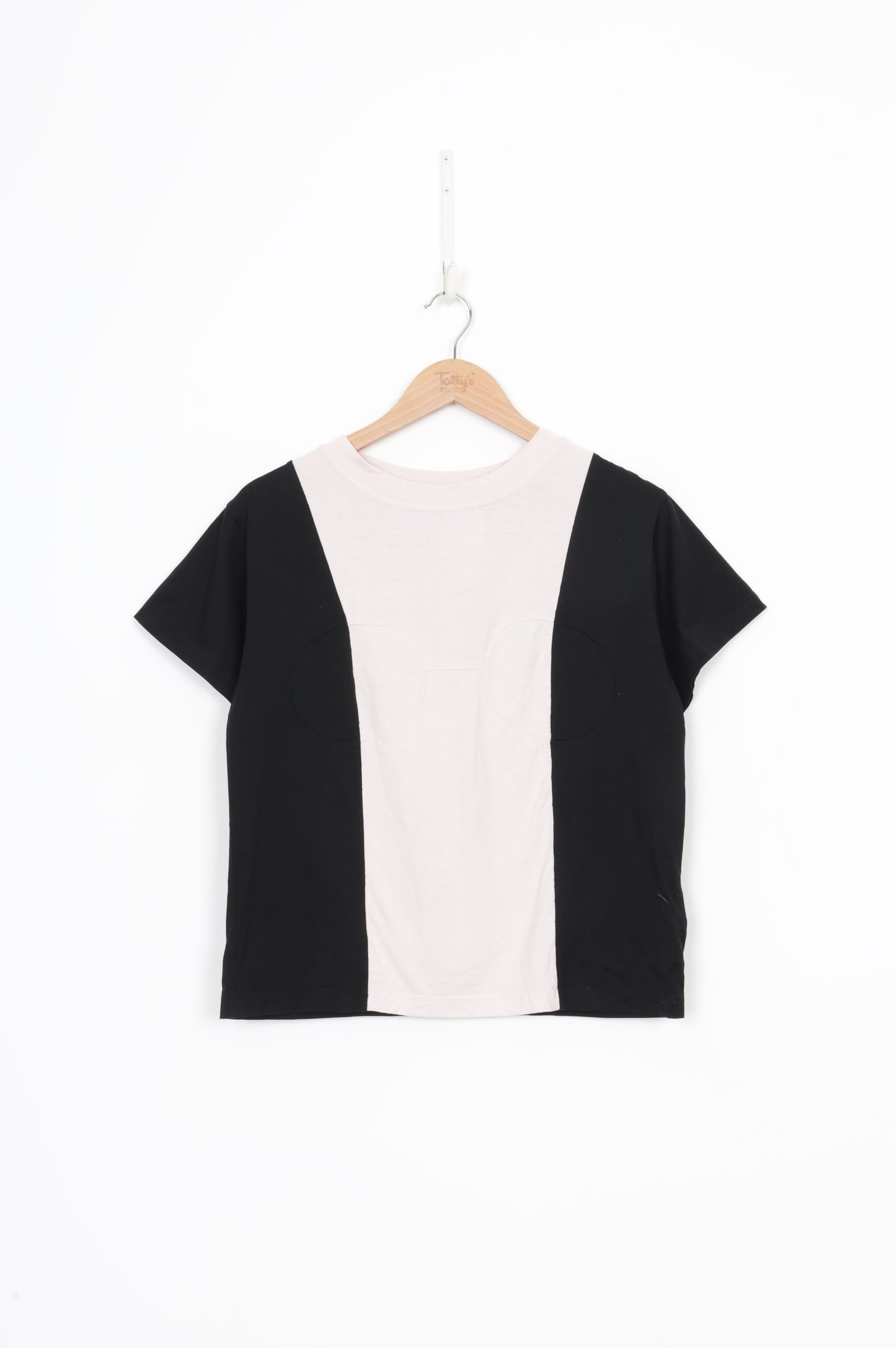 Wynn Hamlyn Womens Black T-shirt Size 8