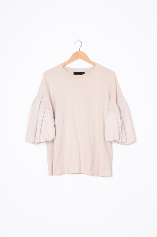 Moochi Womens Beige Top Size S