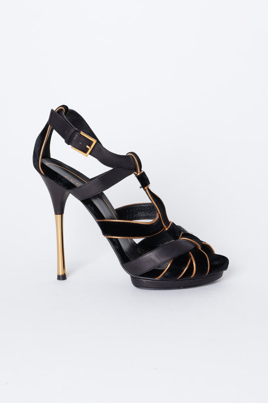 Gucci Womens Black Heels Size EU 39