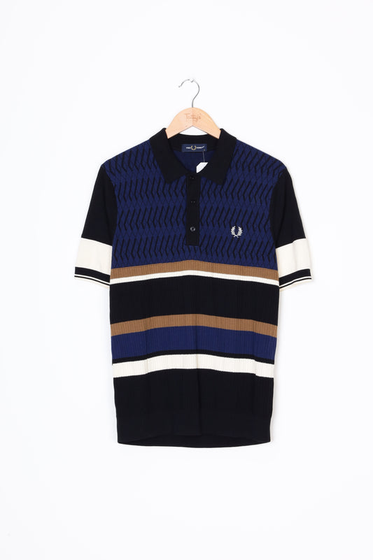Fred Perry Mens Black Shirt Size M