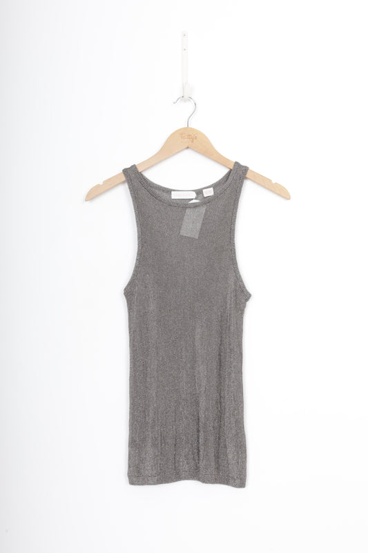 Sass & Bide Womens Metallic Singlet Size L