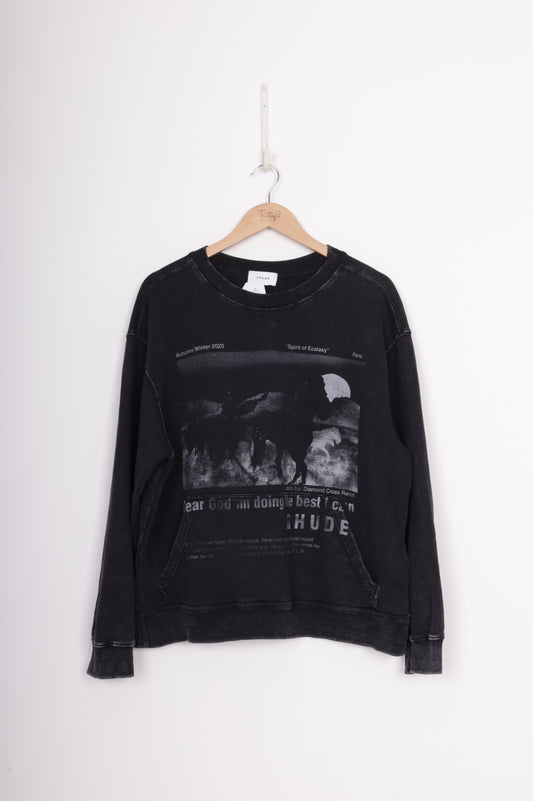 Rhude Mens Black Sweatshirt Size M