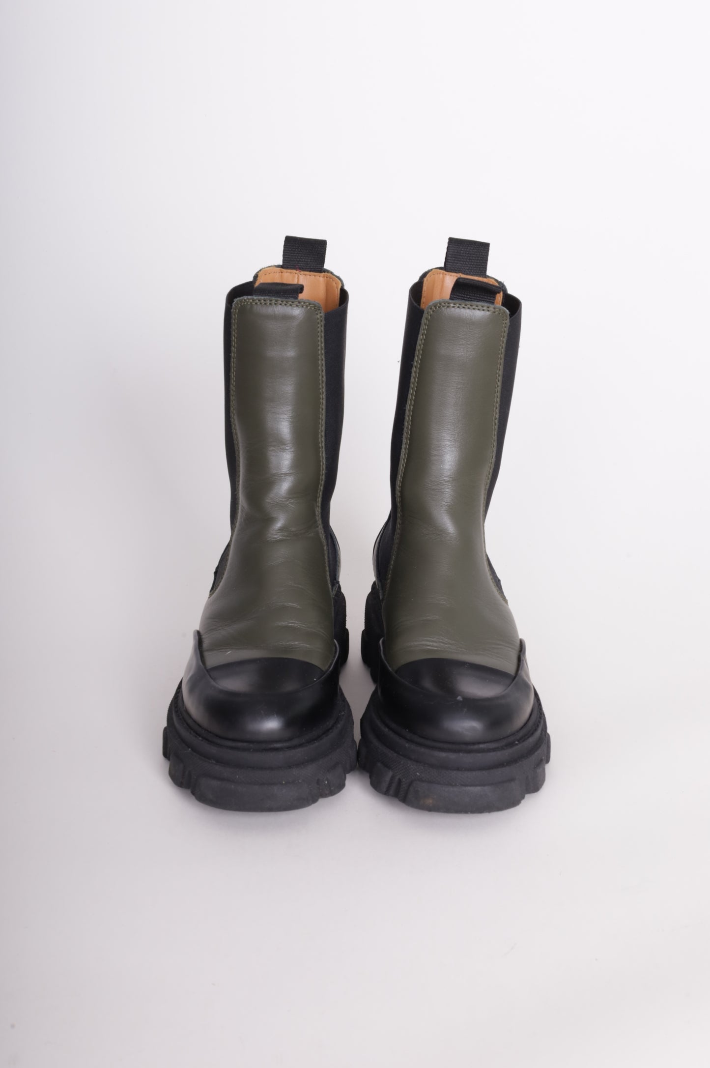 Ganni Womens Green Boots  Size EU 36