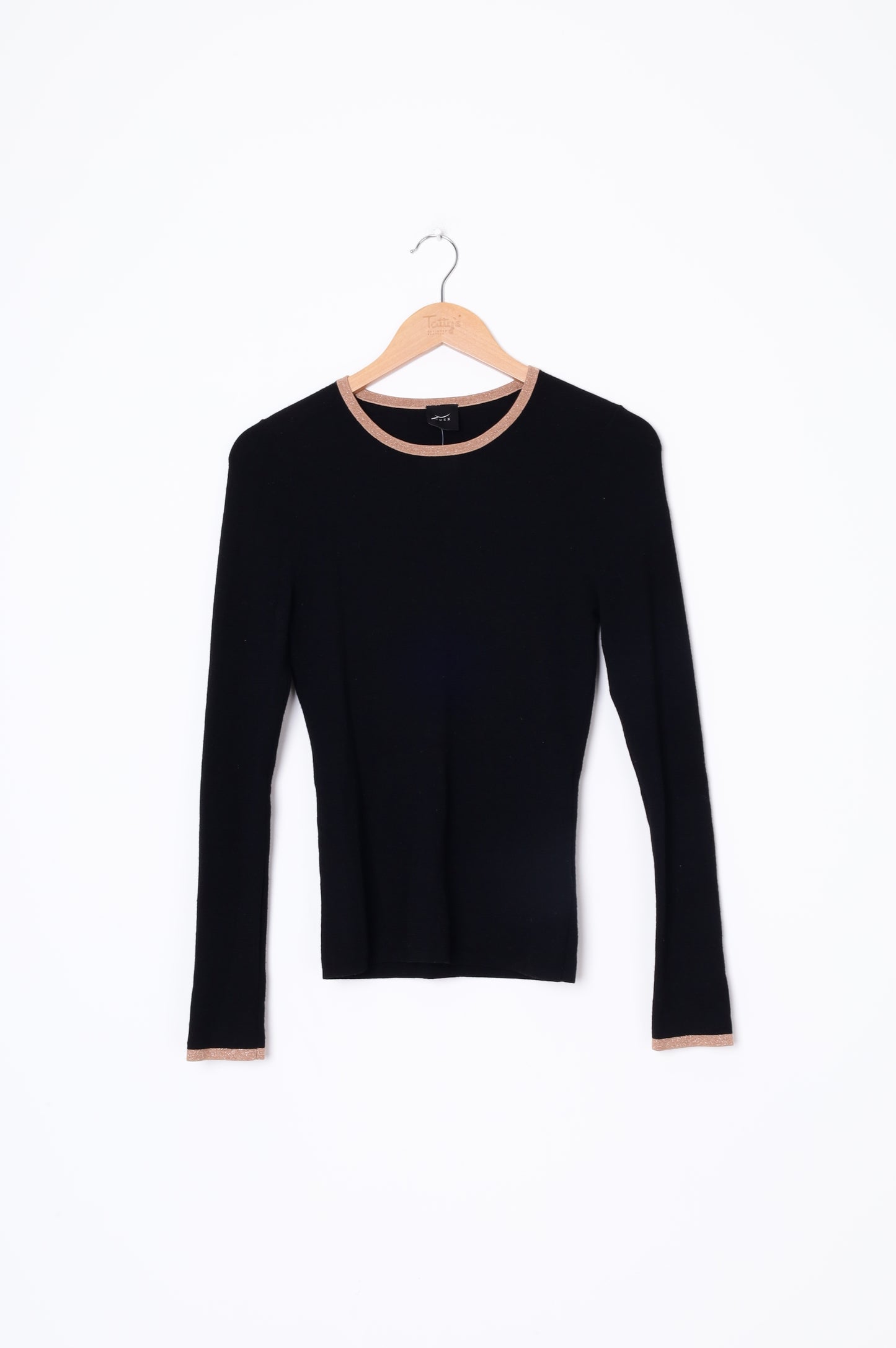 Husk Womens Black Jumper Size S