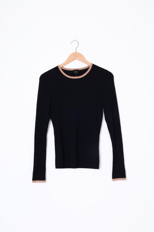 Husk Womens Black Jumper Size S