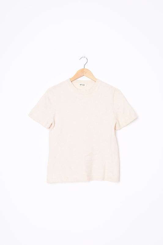 Soft Goat Womens Cream Top Size S
