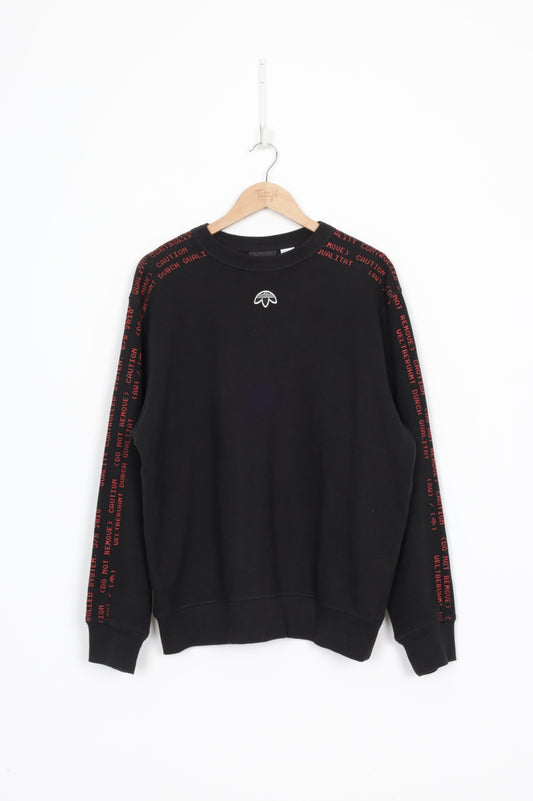 Adidas x Alexander Wang Mens Black Sweatshirt Size S