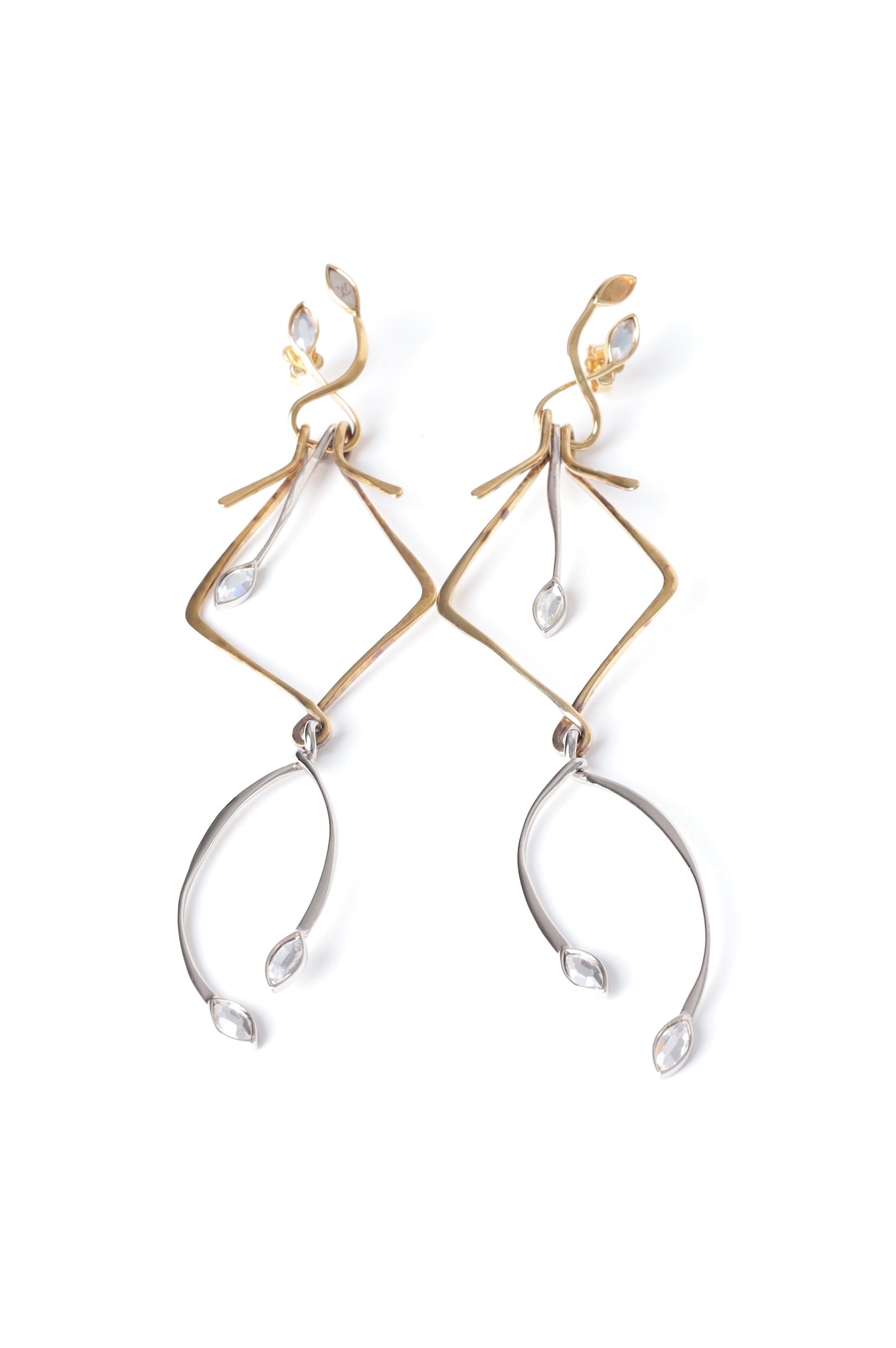 Louis Vuitton Womens Metallic Earrings Size O/S