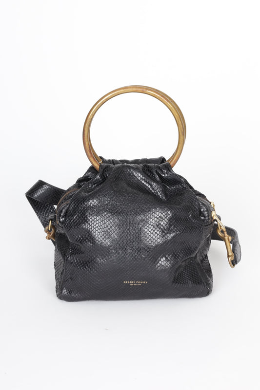 Deadly Ponies Womens Black Bag Size M