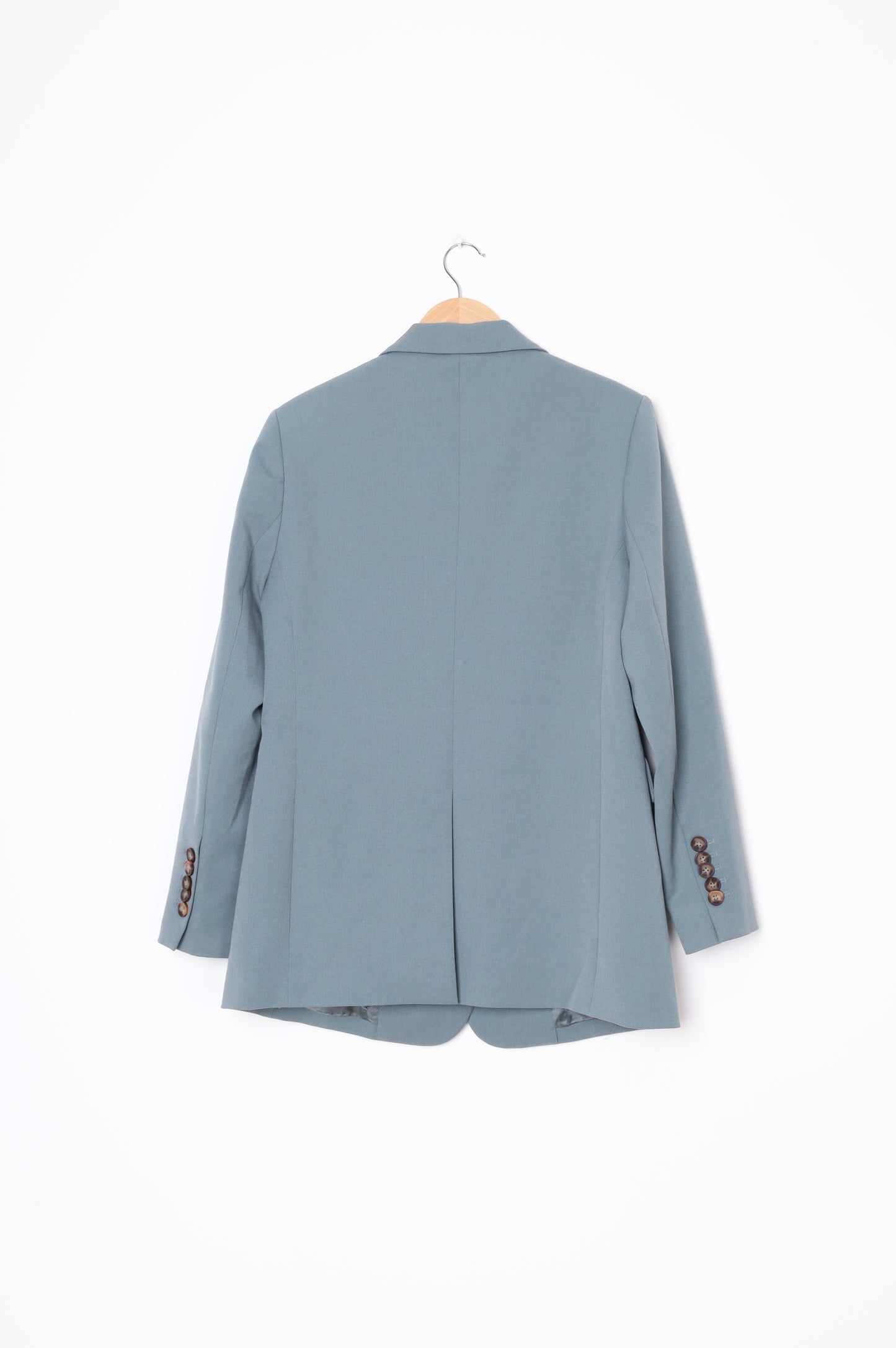 Max Womens Blue Blazer Size 12