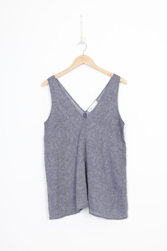 Staple + Cloth Womens Blue Top Size 12