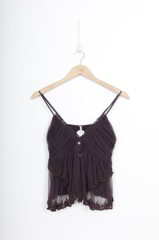 Free people Womens Purple Top Size XS