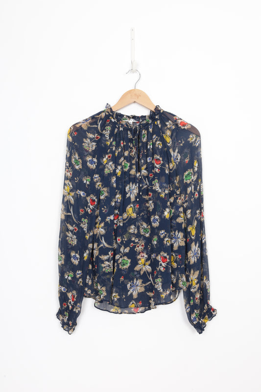 Veronica Beard Womens Blue Blouse Size 10