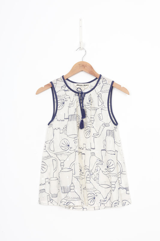 Monika Forsberg x Gorman Womens Cream Top Size 8