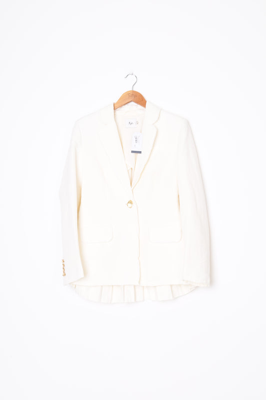 Aje Womens Cream Blazer Size 6