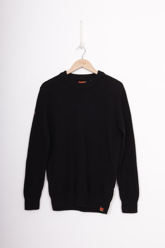 Superdry Mens Black Jumper Size L