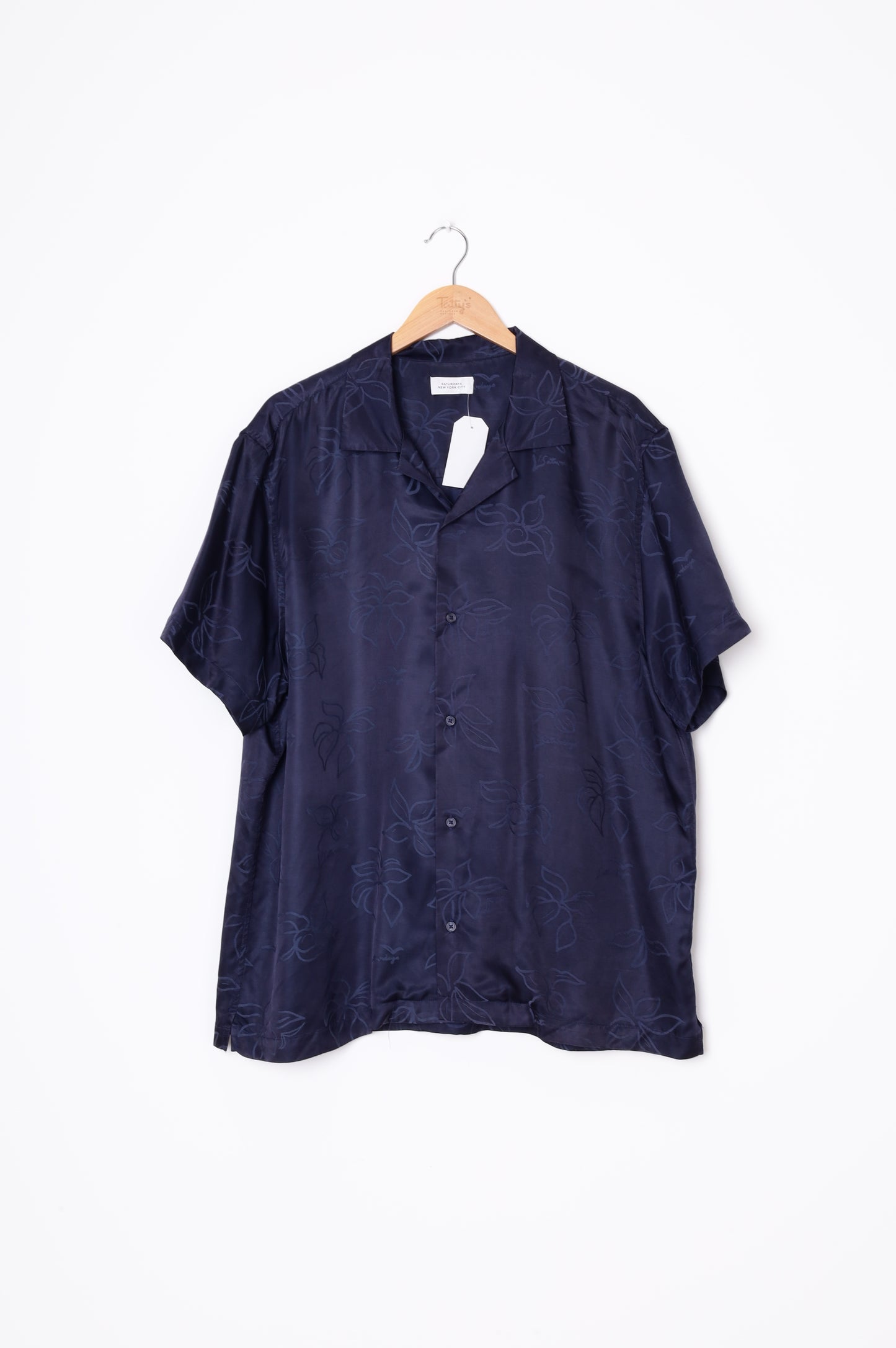 Saturdays New York City Mens Blue Shirt Size XL