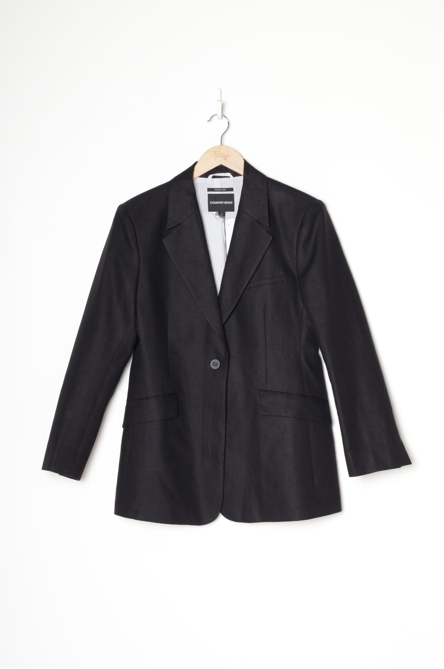 Country Road Womens Black Blazer Size 10