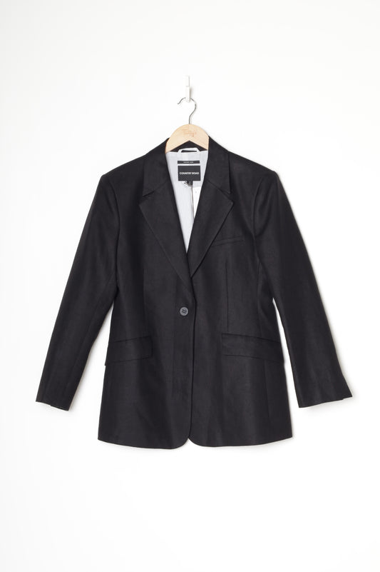 Country Road Womens Black Blazer Size 10