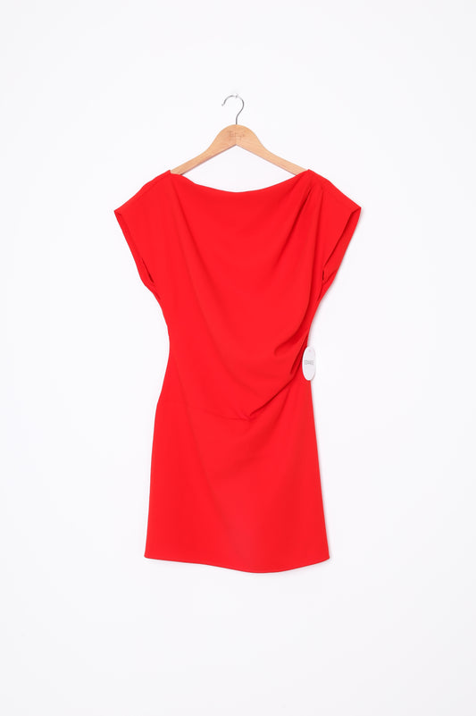 Esmaee Womens Red Dress Size 8