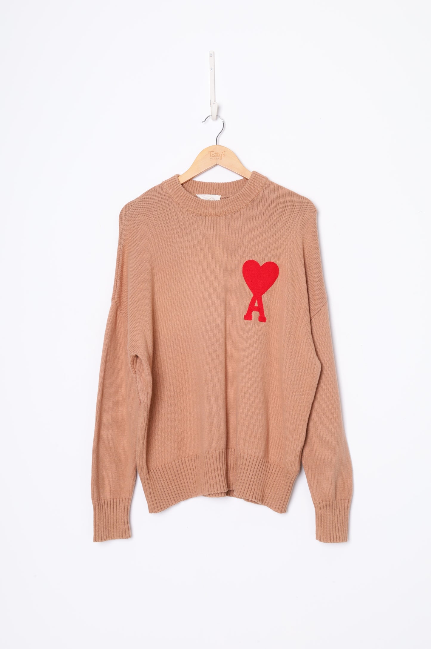 Ami Womens Beige Jumper Size M