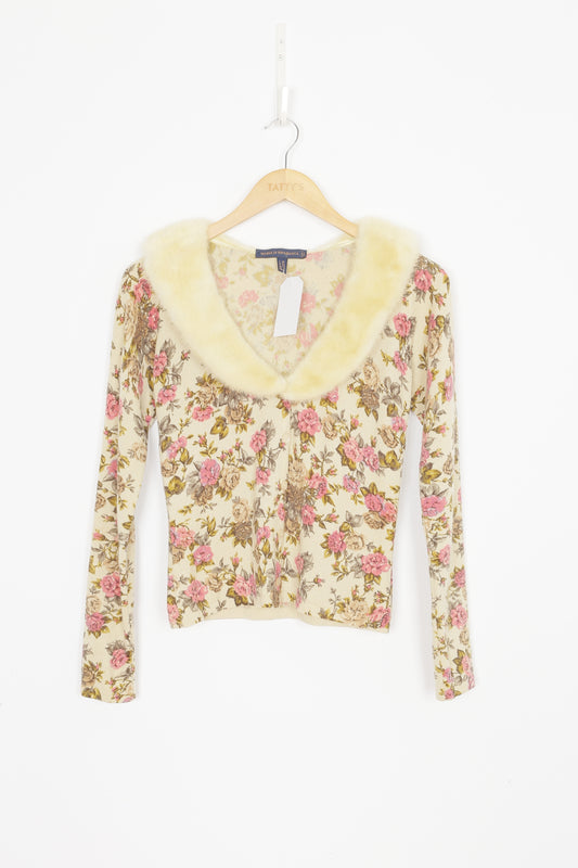 Maria di Ripabianca Womens Yellow Cardigan Size UK 8