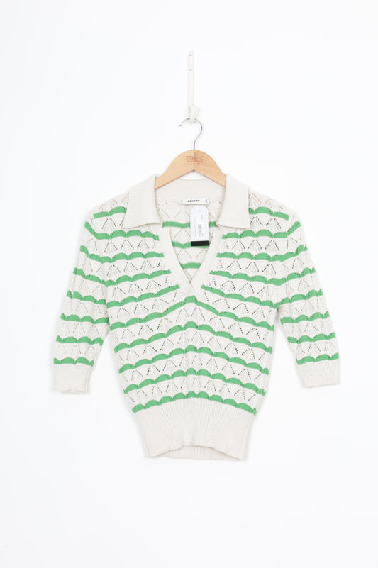 Sandro Womens White Top Size N/S