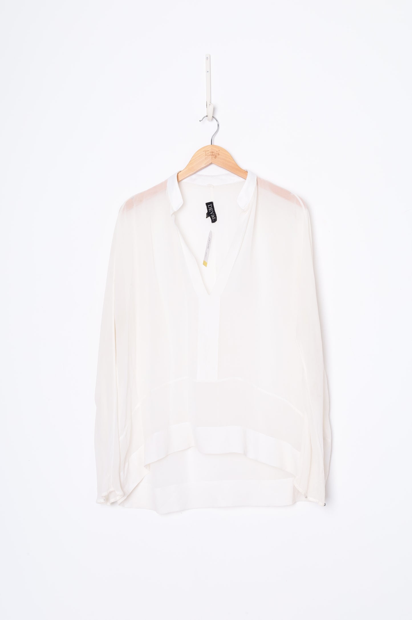 Deval Womens White Top Size 10