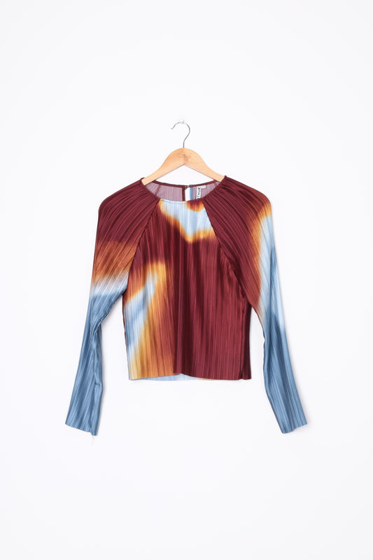Arthur Womens Brown Blouse Size 10