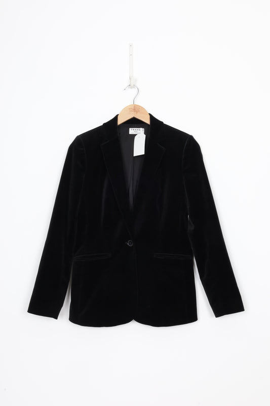 frame Womens Black Blazer Size S
