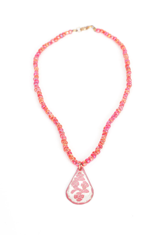 Harriet Xooj Womens Red Necklace Size O/S