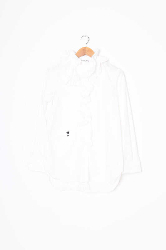Christian Dior Womens White Shirt Size 8