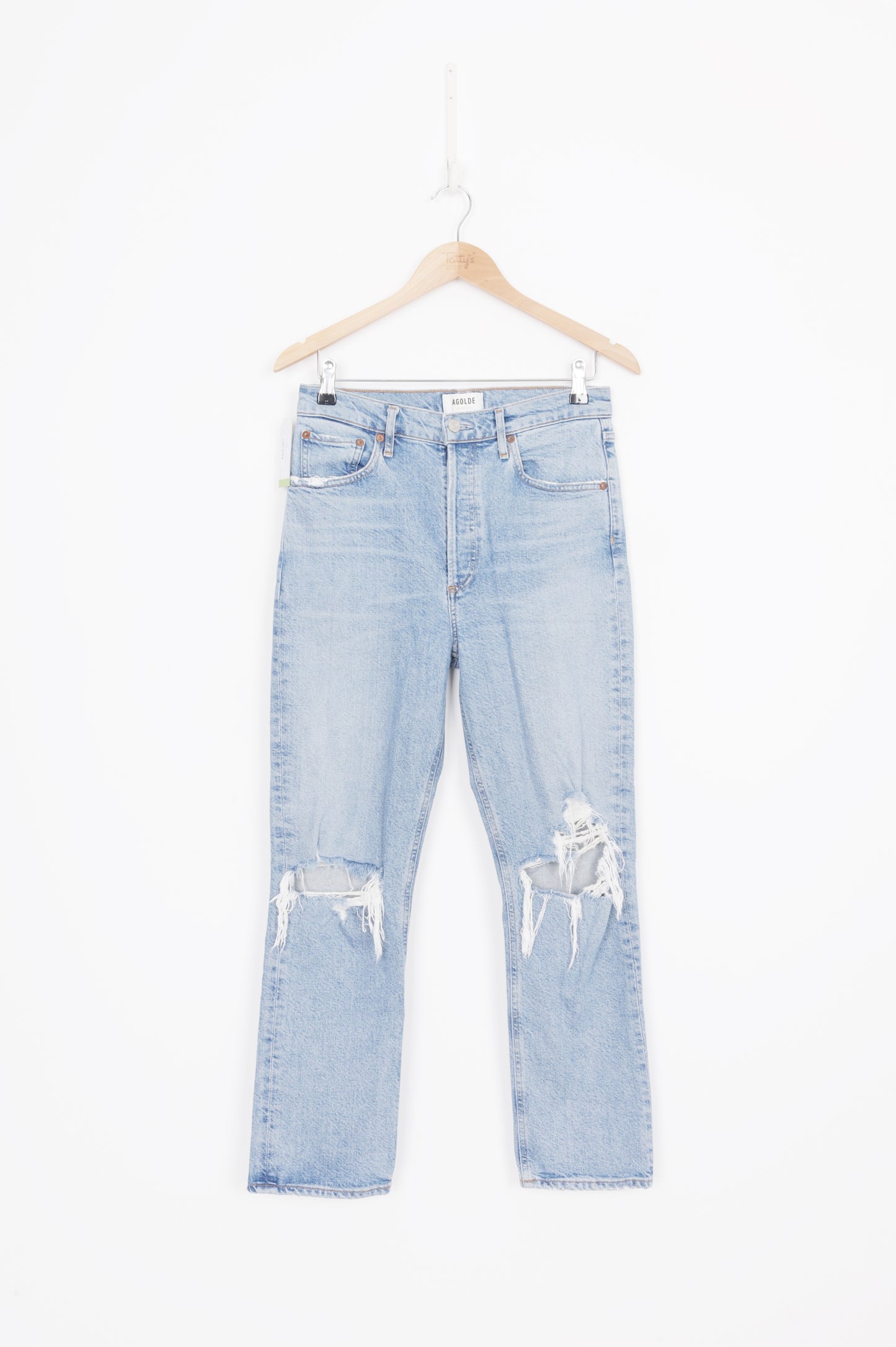 AGOLDE Womens Blue Jeans Size W 28