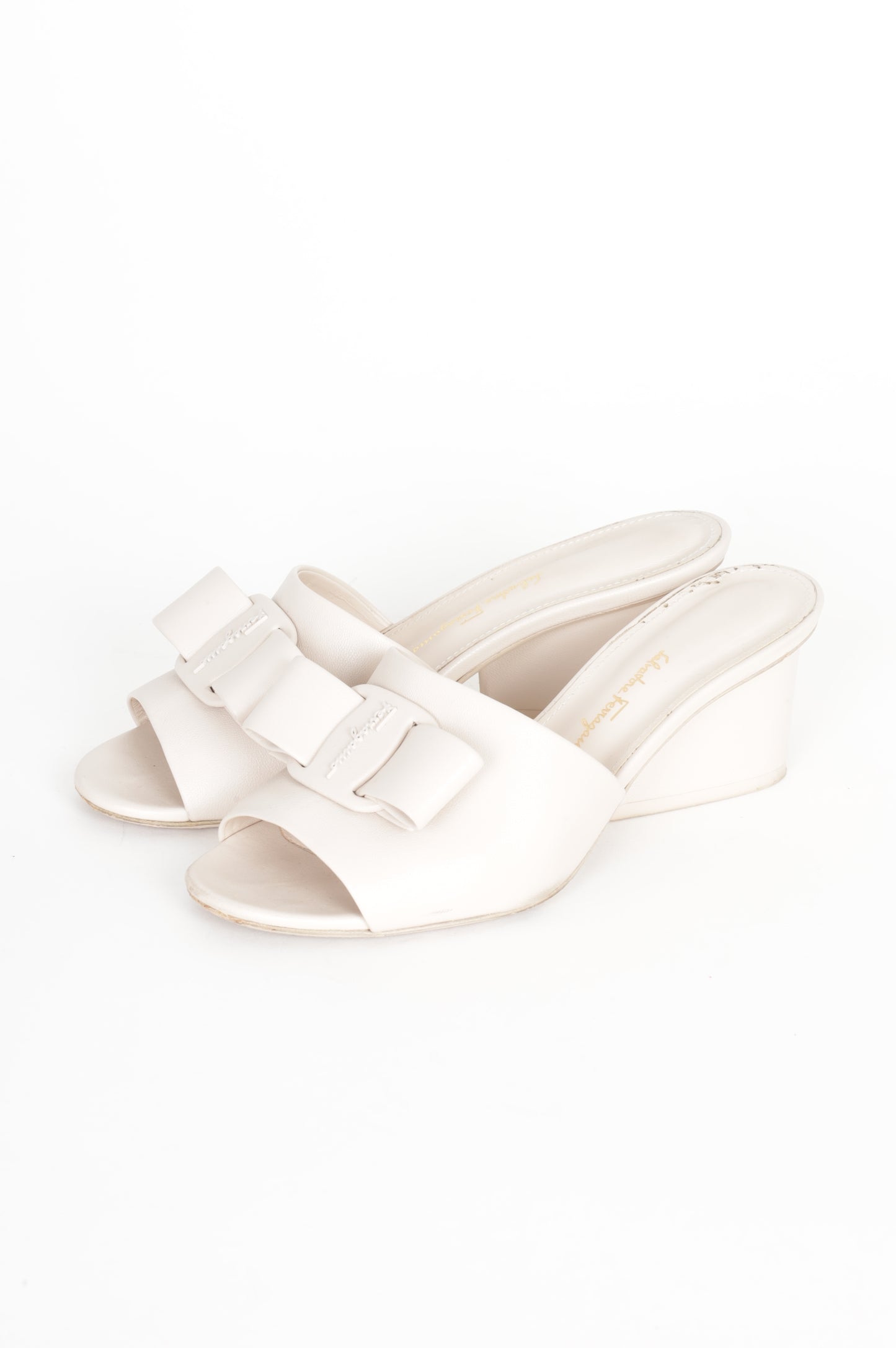 Salvatore Ferragamo Womens Cream Shoes Size EU 36