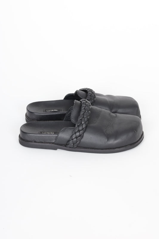 La Tribe Womens Black Shoes Size EU 38