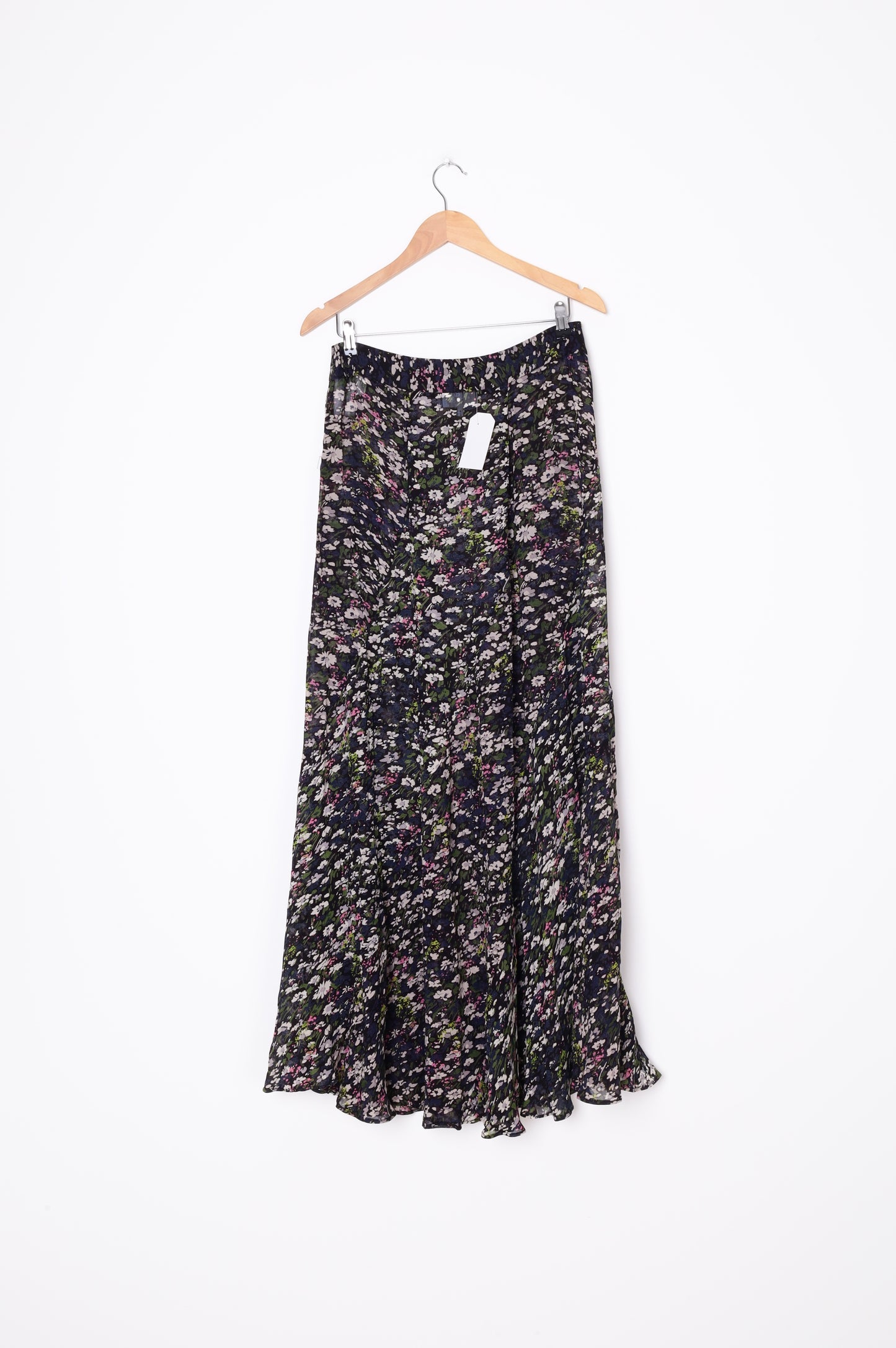 Ganni Womens Black Maxi Skirt Size EU 40