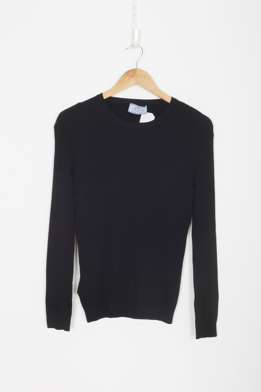 Prada Womens Black Jumper Size 44