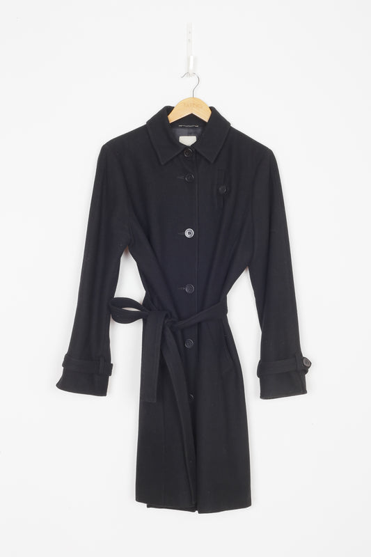 Anna Thomas Womens Black Coat Size 14
