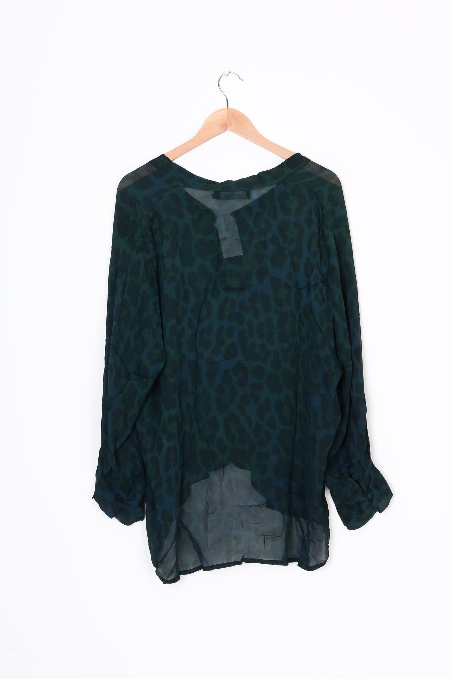 Adine Studio Womens Green Blouse Size L