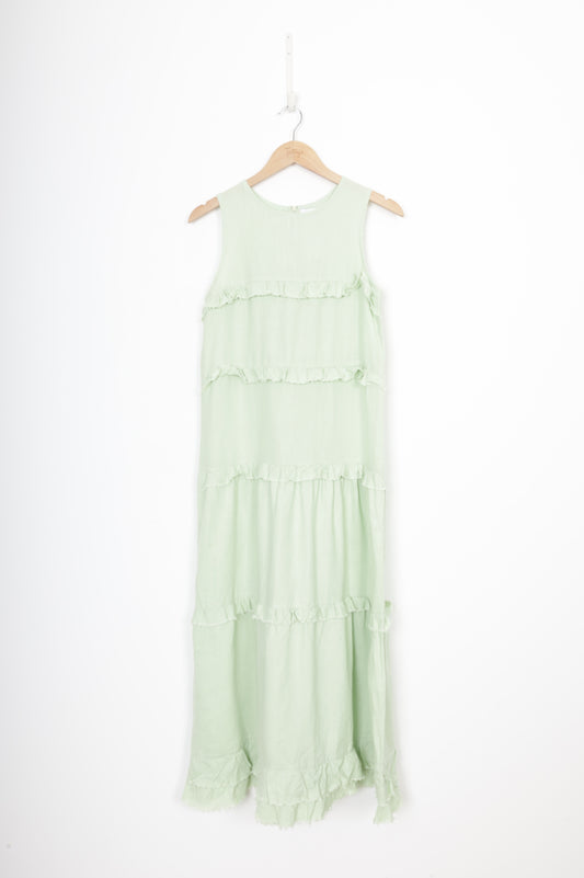 Hej-Hej Womens Green Dress Size 8