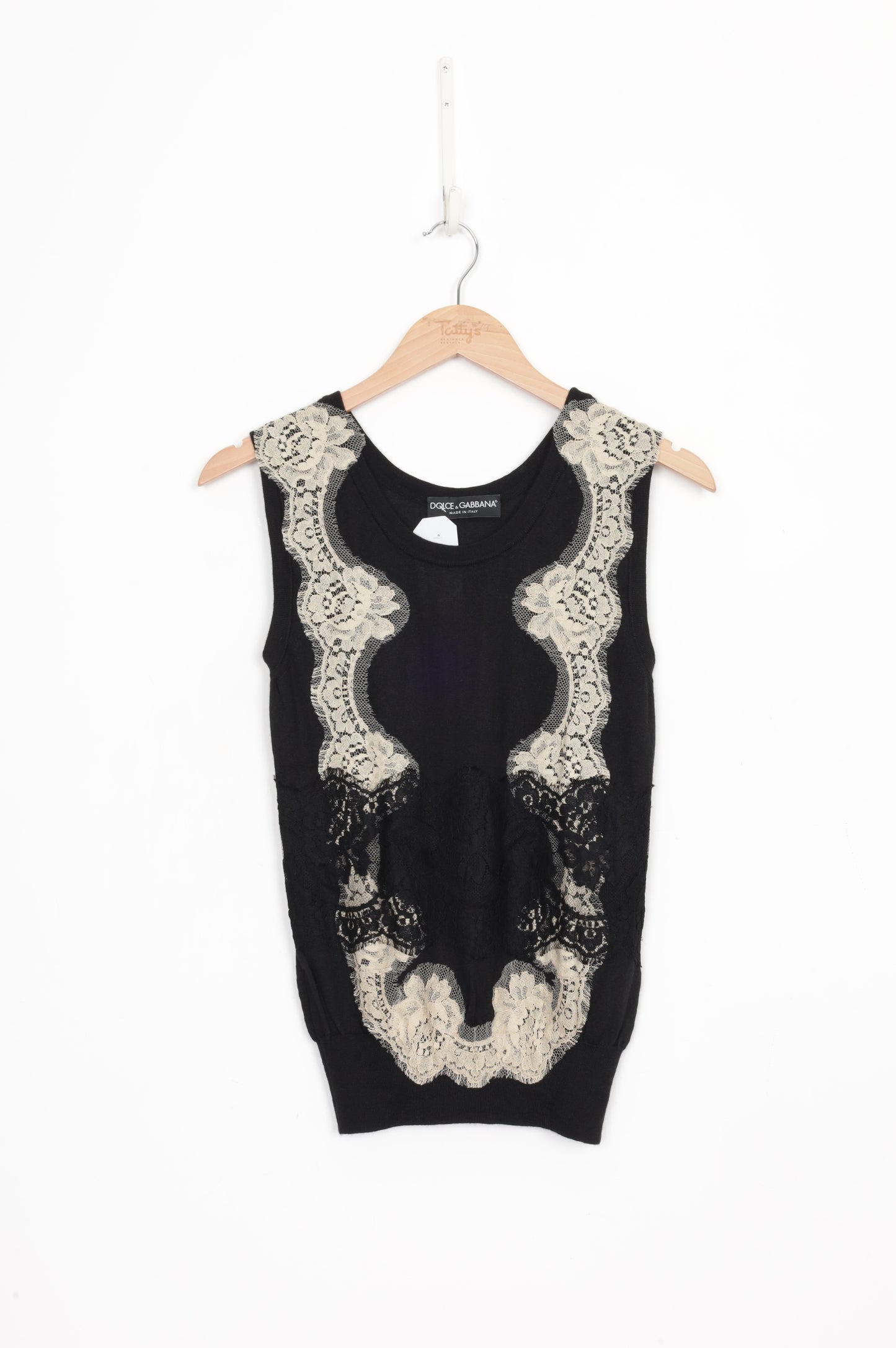 Dolce & Gabbana Womens Black Top Size 42