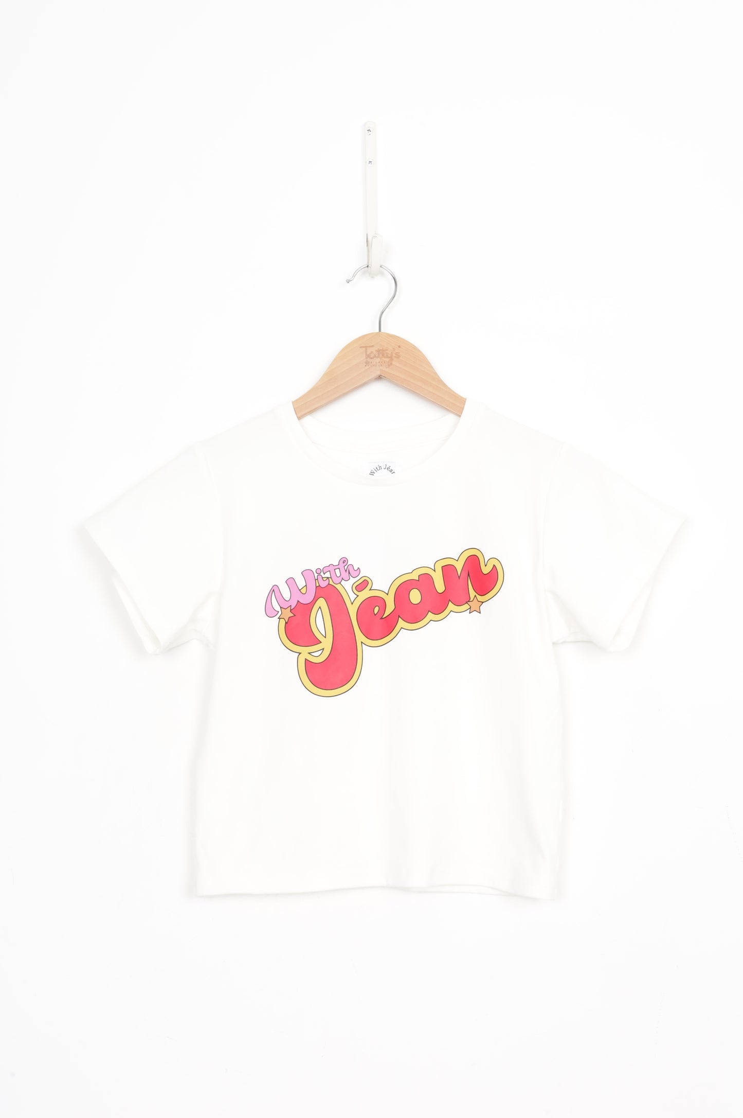 With Jean Womens White Top Size M