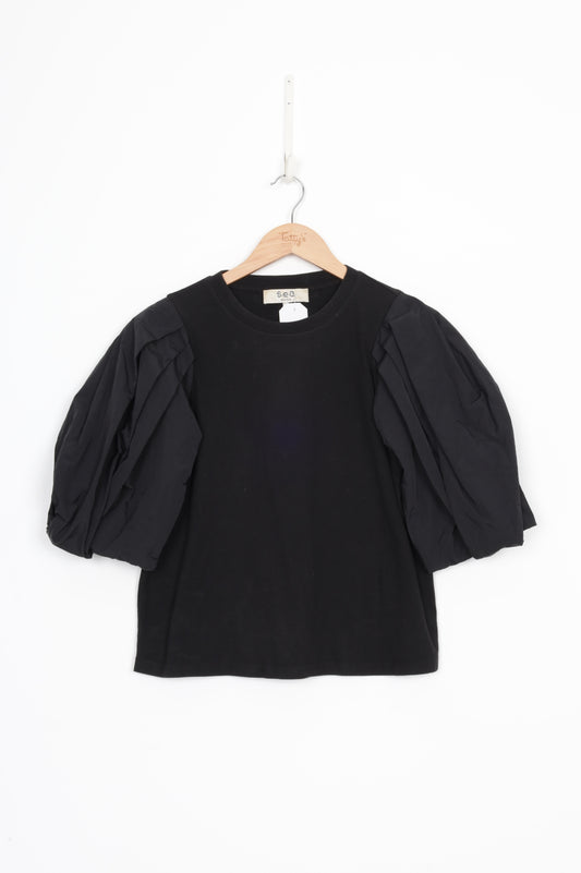 Sea Womens Black Top Size S