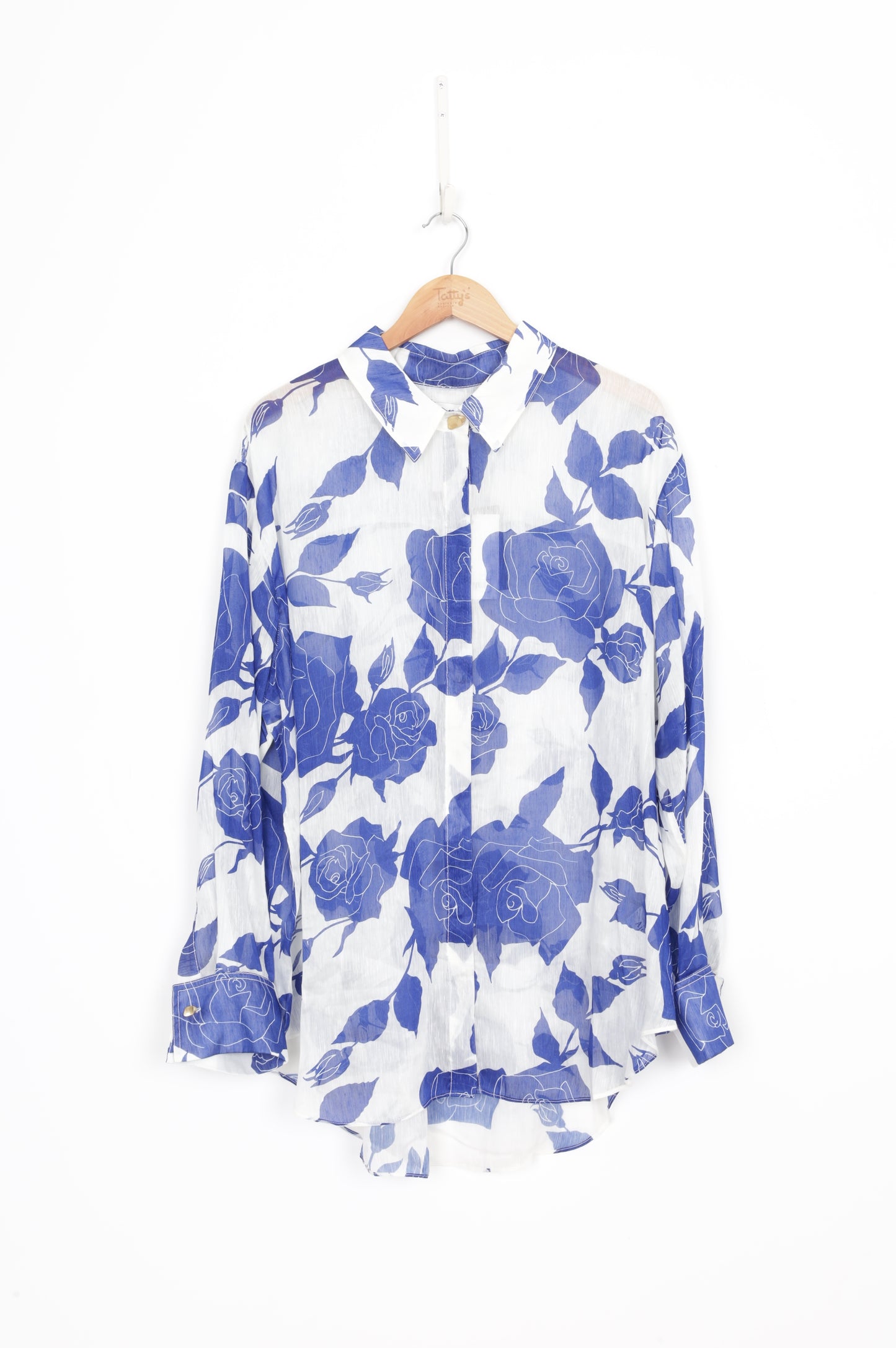 Aje Womens Blue Shirt Size 12