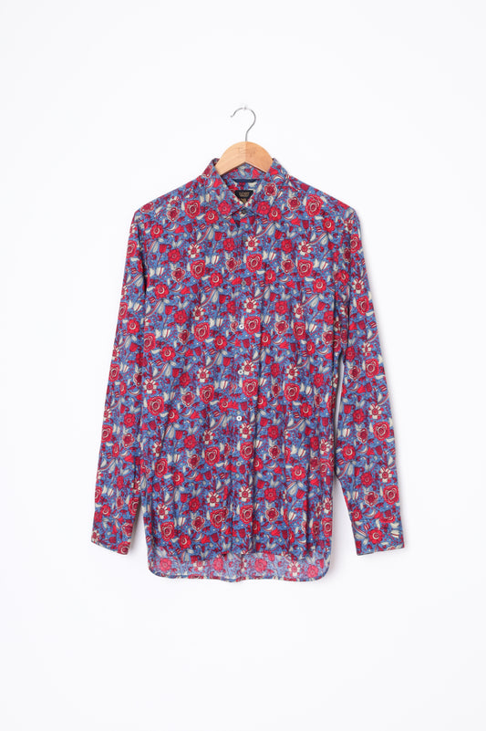 Lost Monarchy Mens Blue Shirt Size S