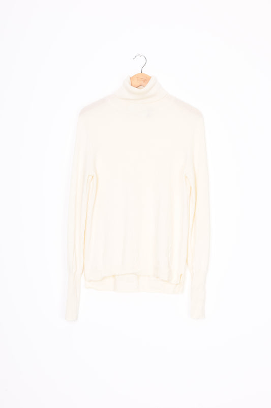 Elle + Riley Womens Cream Jumper Size L