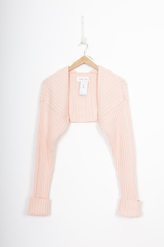 Caitlin Crisp Womens Pink Cardigan Size M