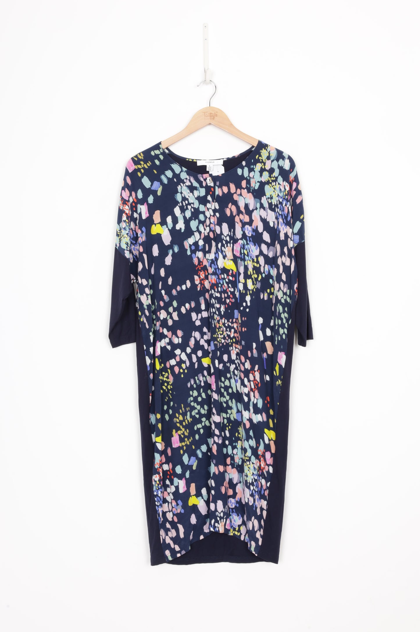 Verge Womens Blue Dress Size S