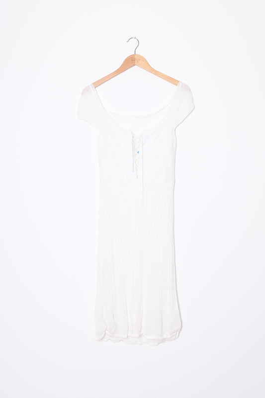 White by Sabatini Womens White Dress Size S